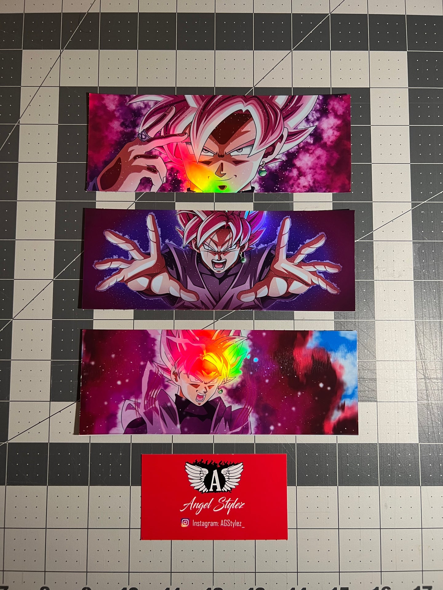 Holo Rose Goku Slap Decals